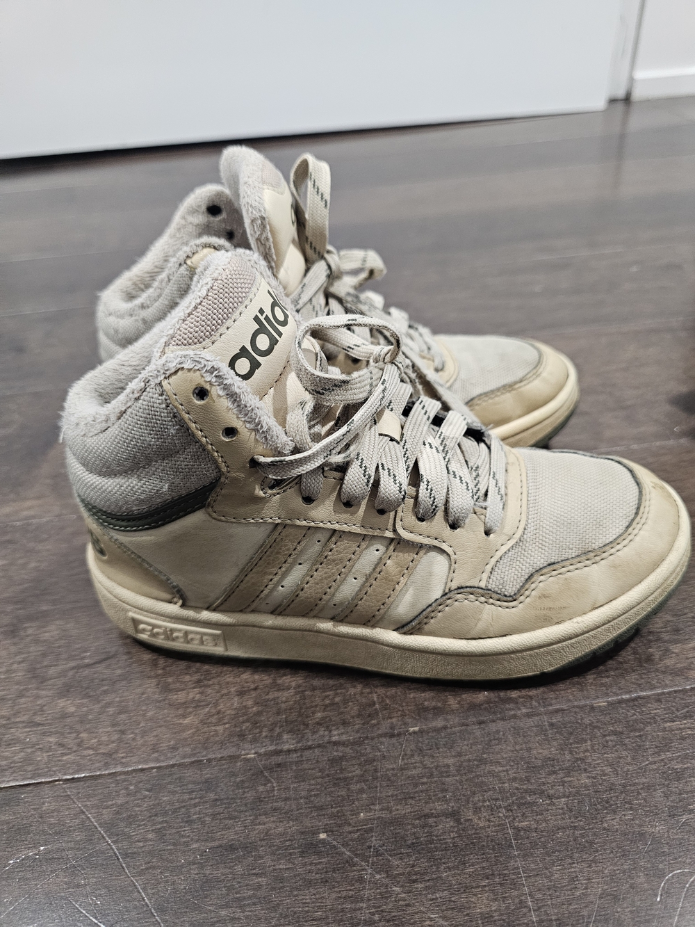 adidas Kids Beige High-Top Sneakers